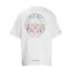 Chrome Heart T Shirts Horseshoe Sanskrit Cross Color Hot Diamond Short Sleeve T-Shirt