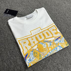 Rhude T-shirt Micro Label Champion Ring Printed Short Sleeve T-shirt