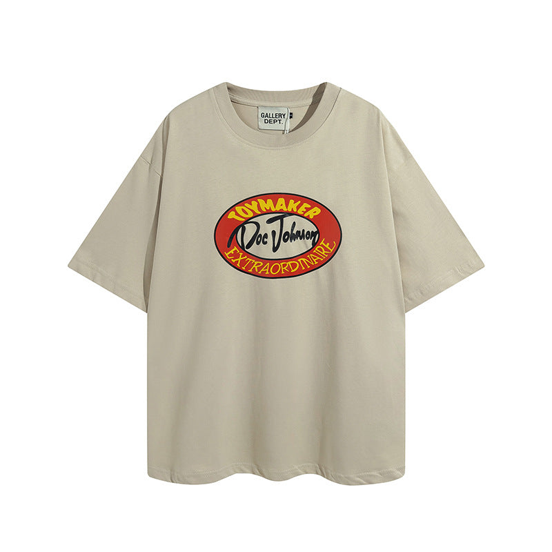 Gallery Dept T Shirts Trendy Gallery Dept Letter Printed Large Size Short Sleeve T-shirt for Men and Women