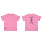 Chrome Heart T Shirts Graffiti Cross Sanskrit Short Sleeve T-Shirt