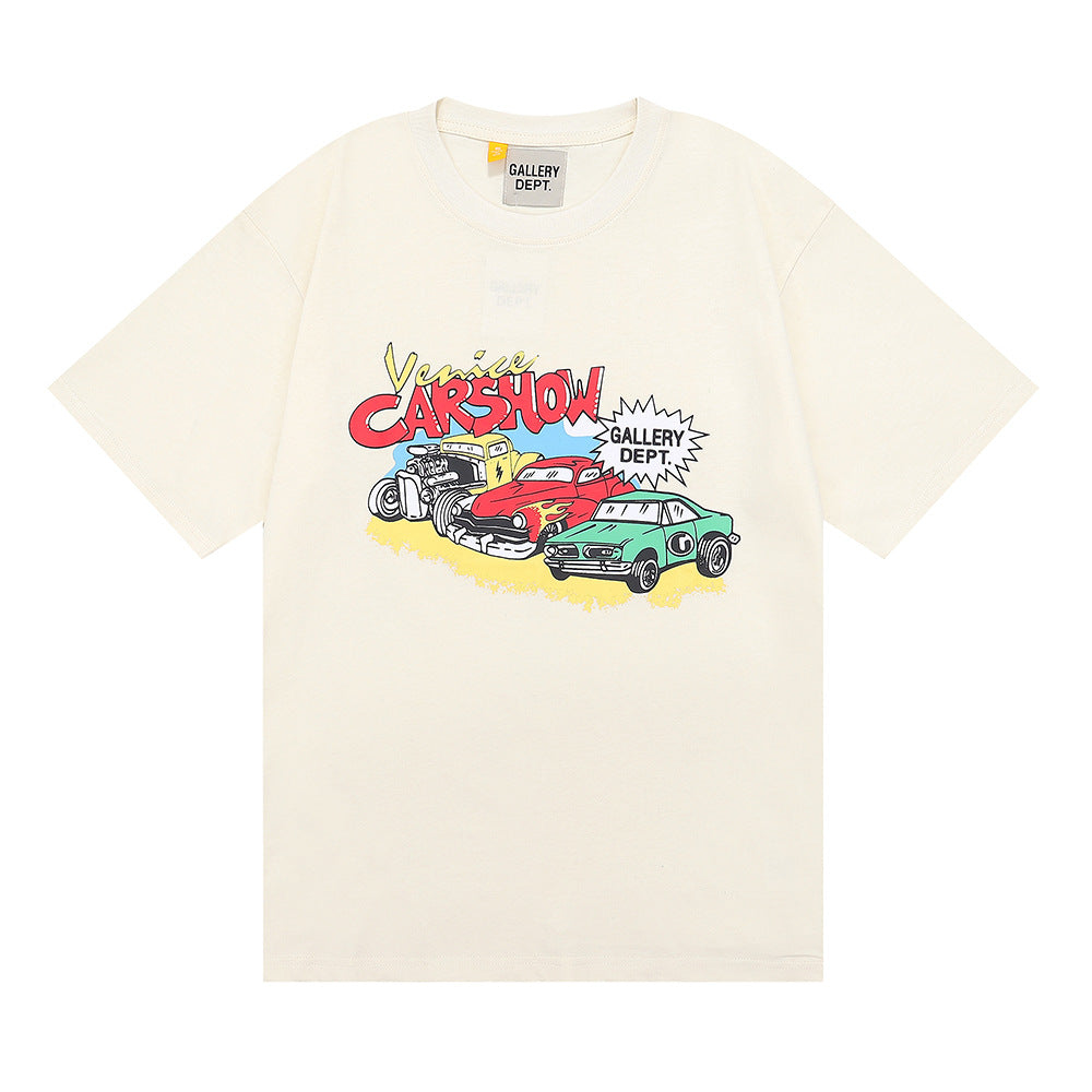 Gallery Dept T Shirts Cotton Male and Female Couple Short Sleeve T-shirt