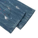 Gallery Dept Sweatpants Hand-painted splashed ink letter straight denim casual trousers