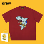 Drew T-shirts T-shirt Cotton Short Sleeve Male Shark