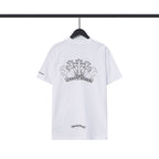 Chrome Heart T Shirts Sanskrit Color Printing Loose Casual Crew Neck Short Sleeve T-Shirt