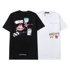 Chrome Heart T Shirts Crowe Summer Short Sleeve Hip Hop Men's and Women's T-Shirts