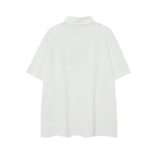 Chrome Heart T Shirts Sanskrit horseshoe print polo shirt short sleeve