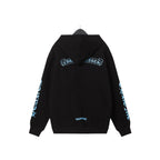 Chrome Heart HoodieCH Premium Lightning Blue Zipper Hooded Sweater Jacket Cardigan