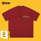 Drew T-shirts Short Sleeve Letter Cotton T-shirt Loose