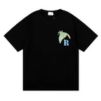 Rhude T-shirt Sunset Coconut Racing Printed Short Sleeve T-shirt