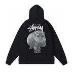 Stussy Hoodie Fall/Winter Fleece Hooded Sweater