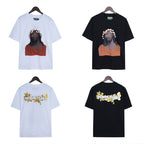 Denim Tears T-shirts Kapok Vintage Portrait Short Sleeve T-shirt