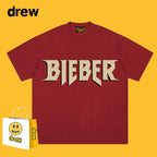 Drew T-shirts Loose Heavy Bieber