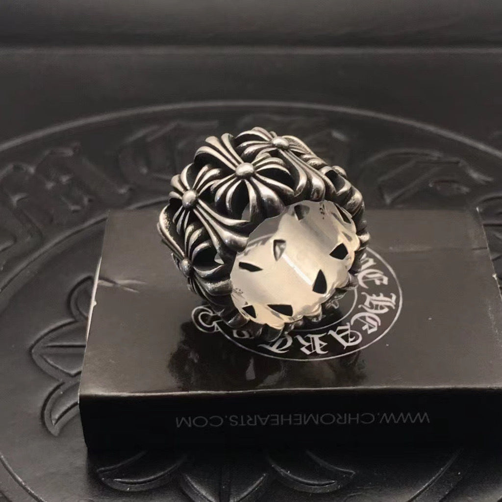 Chrome Heart Ring Vintage Punk