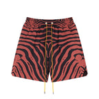 Rhude T-shirt Zebra Letter Embroidery Casual Short Sleeve Shirt, Shorts