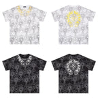 Chrome Heart T Shirts Croatian Horseshoe Full Cross Sanskrit Short Sleeve