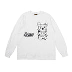 Drew House Sweatshirts Unisex Cartoon Bear Crew Neck Sweater