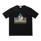 Rhude T-shirt Geometric Print Short Sleeve T-shirt