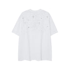 Chrome Heart T Shirts CH Gypsy Hot Diamond Cross Crew Neck Short Sleeve T-Shirt