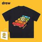 Drew T-shirts Short Sleeve round Neck T-shirt Men and Women Casual Loose
