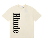 Rhude T-shirt Micro Label Letter Skull Print Short Sleeve T-shirt