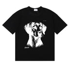 Rhude T-shirt Hound Letter Print Short Sleeve T-shirt