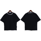 Palm Angels T-shirt Collar Letter Print Short Sleeve T-shirt