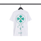 Chrome Heart T Shirts Cross Casual Loose Cotton Crew Neck T-Shirt