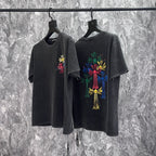 Chrome Heart T Shirts Croix Summer Trend Brand Short Sleeve Street