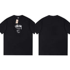 Stussy T-Shirts Loose Casual T-Shirts Same for Men and Women