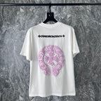 Chrome Heart T Shirts Chrome Hearts Pink Sanskrit Short Sleeve T-Shirt