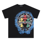 Chrome Heart T Shirts Crowe Cross Horseshoe Hot Diamond T-Shirt Short Sleeve