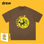Drew T-shirts Drew Short Sleeve Smiley Face Spring and Summer