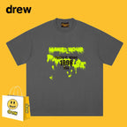 Drew T-shirts Smiley Face Short-Sleeved T-shirt Men's Short-Sleeved T-shirt