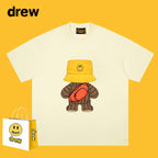 Drew T-shirts Teddy Bear Smiley Printed T-shirt