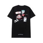 Chrome Heart T Shirts Crowe Summer Short Sleeve Hip Hop Men's and Women's T-Shirts