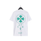 Chrome Heart T Shirts Cross Casual Loose Cotton Crew Neck T-Shirt