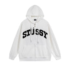 Stussy Hoodie Zip Cardigan Hooded Sweater