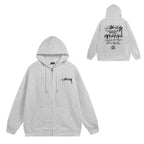 Stussy Hoodie Zip Cardigan Hooded Sweater