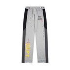 Gallery Dept Sweatpants Hand-painted ink-splashing contrasting casual trousers
