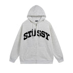 Stussy Hoodie Zip Cardigan Hooded Sweater
