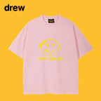 Drew T-shirts Smiley Face Short Sleeve Fashion Printed T-shirt