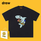 Drew T-shirts T-shirt Cotton Short Sleeve Male Shark