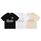 Rhude T-shirt Letter Print Short Sleeve T-shirt