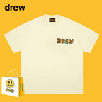 Drew T-shirts Short Sleeve Letter Cotton T-shirt Loose