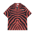 Rhude T-shirt Zebra Letter Embroidery Casual Short Sleeve Shirt, Shorts