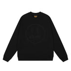 Drew House Sweatshirts Unisex Sketch Smiley Face Crew Neck Sweater
