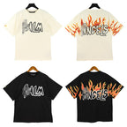 Palm Angle Shorts Palm Angels Flame Letter Print Casual Sports Beach Shorts Men