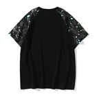 Bathing Ape T-Shirt Summer Luminous Starry Sky Cartoon Printed Short Sleeve T-shirt