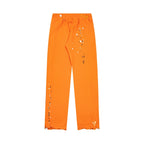 Gallery Dept Sweatpants Hand-painted ink-splashing contrasting casual trousers
