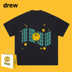 Drew T-shirts Printed Short Sleeve Loose round Neck
